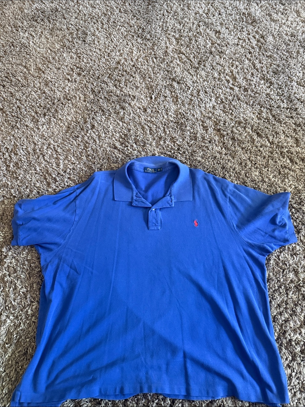 Ralph Lauren Men’s Royal Blue Polo with Red Pony